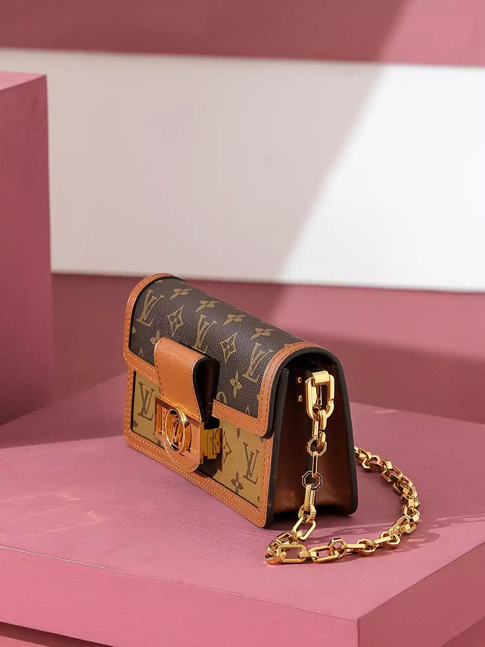 Dauphine East West Monogram Reverse Brown - Repbags.is - Image 4