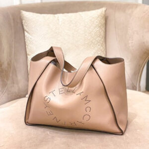 Stella Mccartney Beige Logo Tote Bag