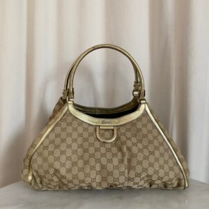 Gucci Bicolor GG D Ring Shoulder Bag