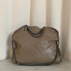 Stella Mccartney Beige Falabella Fold Over Bag