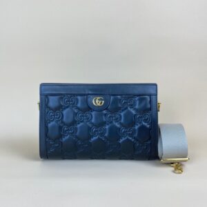 Gucci Black GG Matelasse Small Clutch Bag