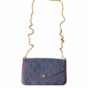 Louis Vuitton Navy Blue Monogram Empreinte Felicie Clutch