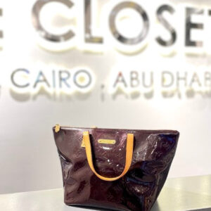 Louis Vuitton Burgundy Bellevue Tote Vernis Bag