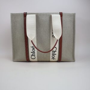 Chloe Bicolor Woody Large Tote Bag