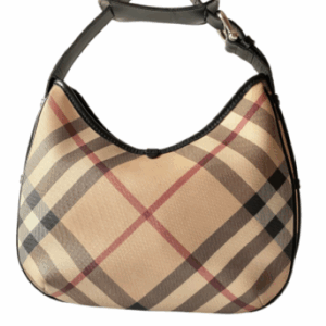 Burberry Nova Check Black Hobo Bag