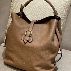 Burberry Brown Buckle Hobo Bag