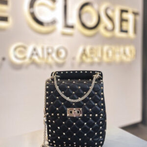 Valentino Black Rockstud Shoulder Bag