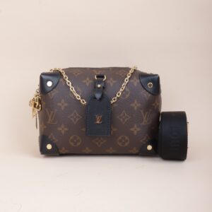 Louis Vuitton Monogram Black Petite Malle Souple Bag