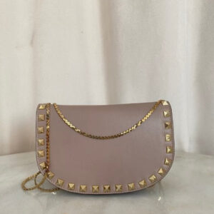 Valentino Nude Rockstud Crossbody Bag W/ Chain