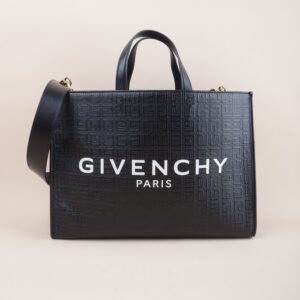 Givenchy Black G-Tote Medium Shopping Bag