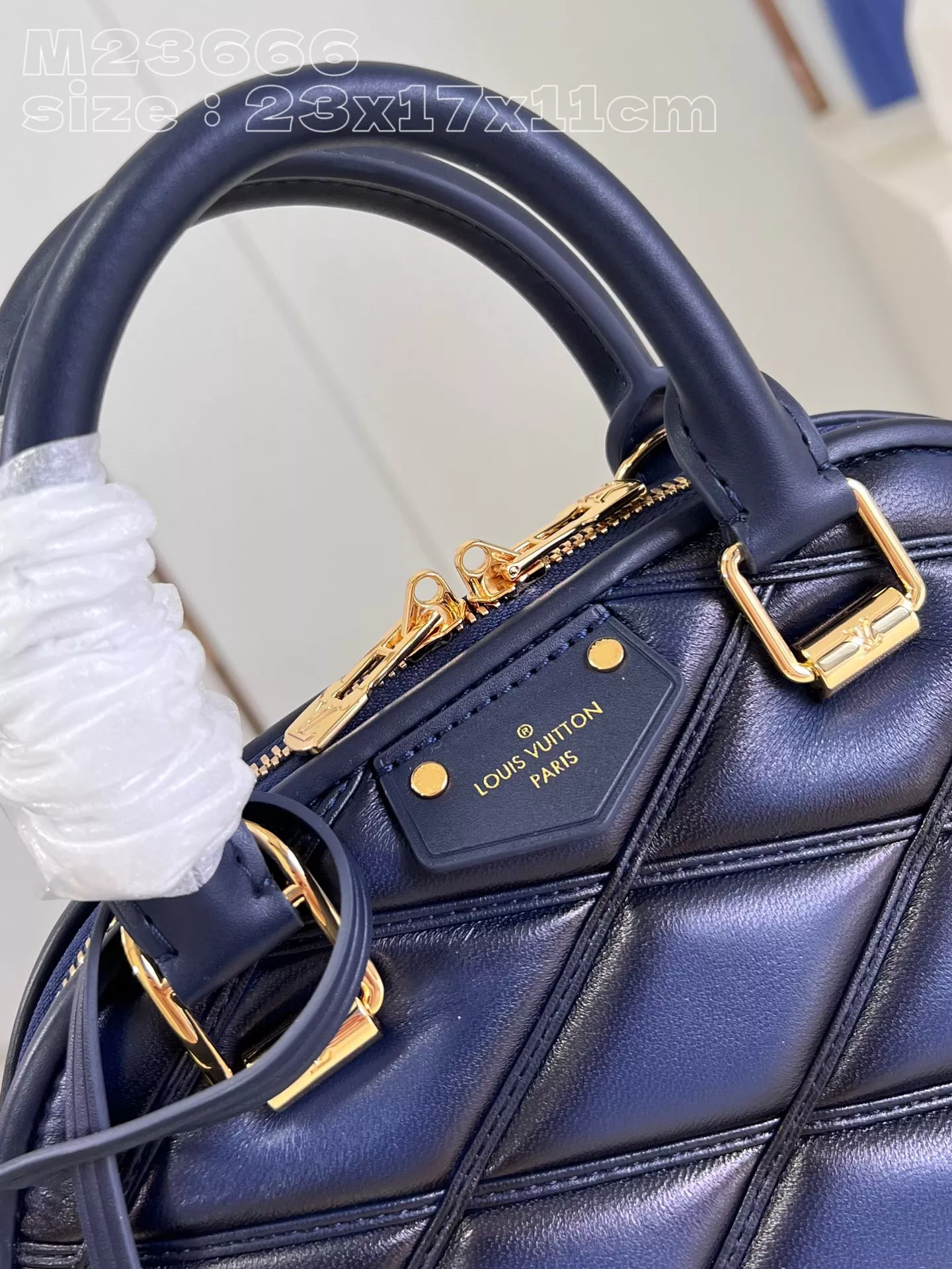 LV Quilted Alma BB Top-Handle Bag Bleu Marine - ReplicaBags.is - Image 8