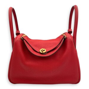 Lindy 30 Rouge Tomate in Clemence, Gold hardware