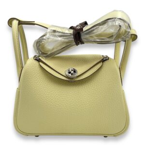 Lindy II Mini Jaune Miton in Clemence, Palladium hardware