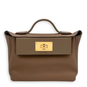 24/24 Mini Beige De Weima in Evercolor/Swift, Gold hardware