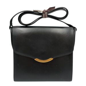 Vintage Shoulder Bag Black in Box, Gold hardware