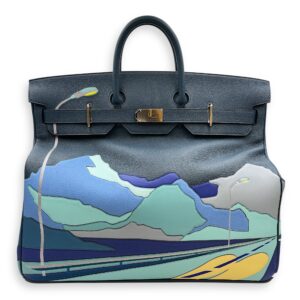 HAC Endless Road Blue De Prusse in Togo/Swift, Palladium hardware