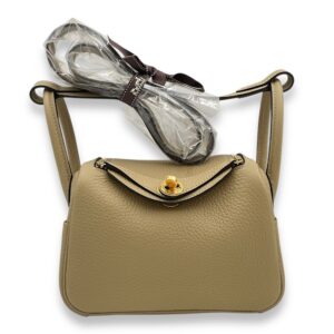 Lindy II Mini Trench/Gris Asphalt in Clemence, Gold hardware