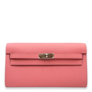 Kelly To Go Rose Confetti Crossbody Bag in Epsom, Palladium hardware
