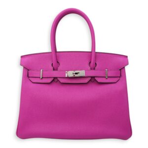 Birkin 30 Magnolia in Novillo, Palladium hardware