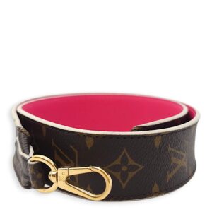 Monogram Brown/Pink Strap in Canvas, Gold hardware