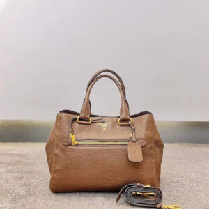 Prada Brown Vitello Phenix Bag