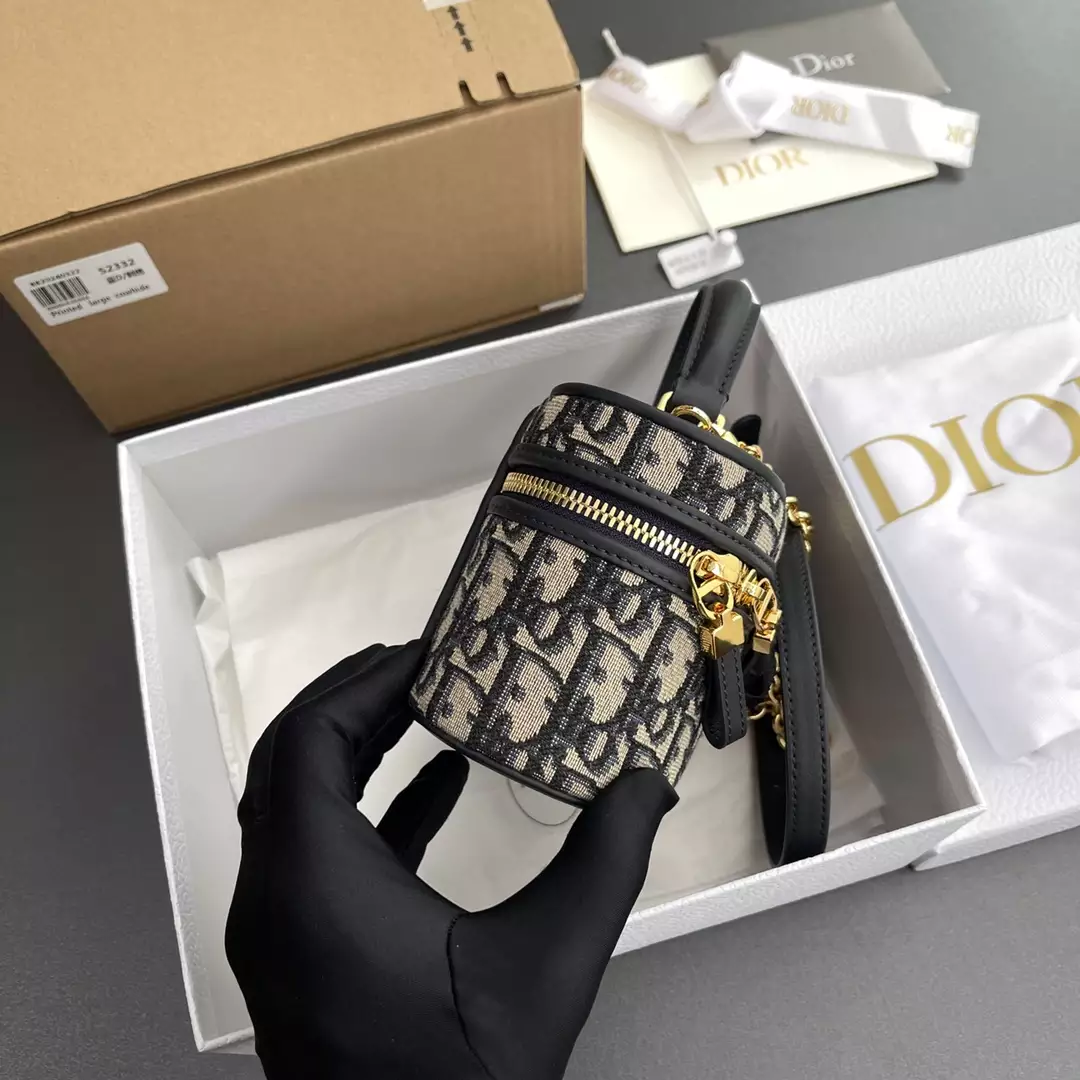 30 Montaigne Mini Vanity Case Blue Dior Oblique - Repbags.ru - Image 4