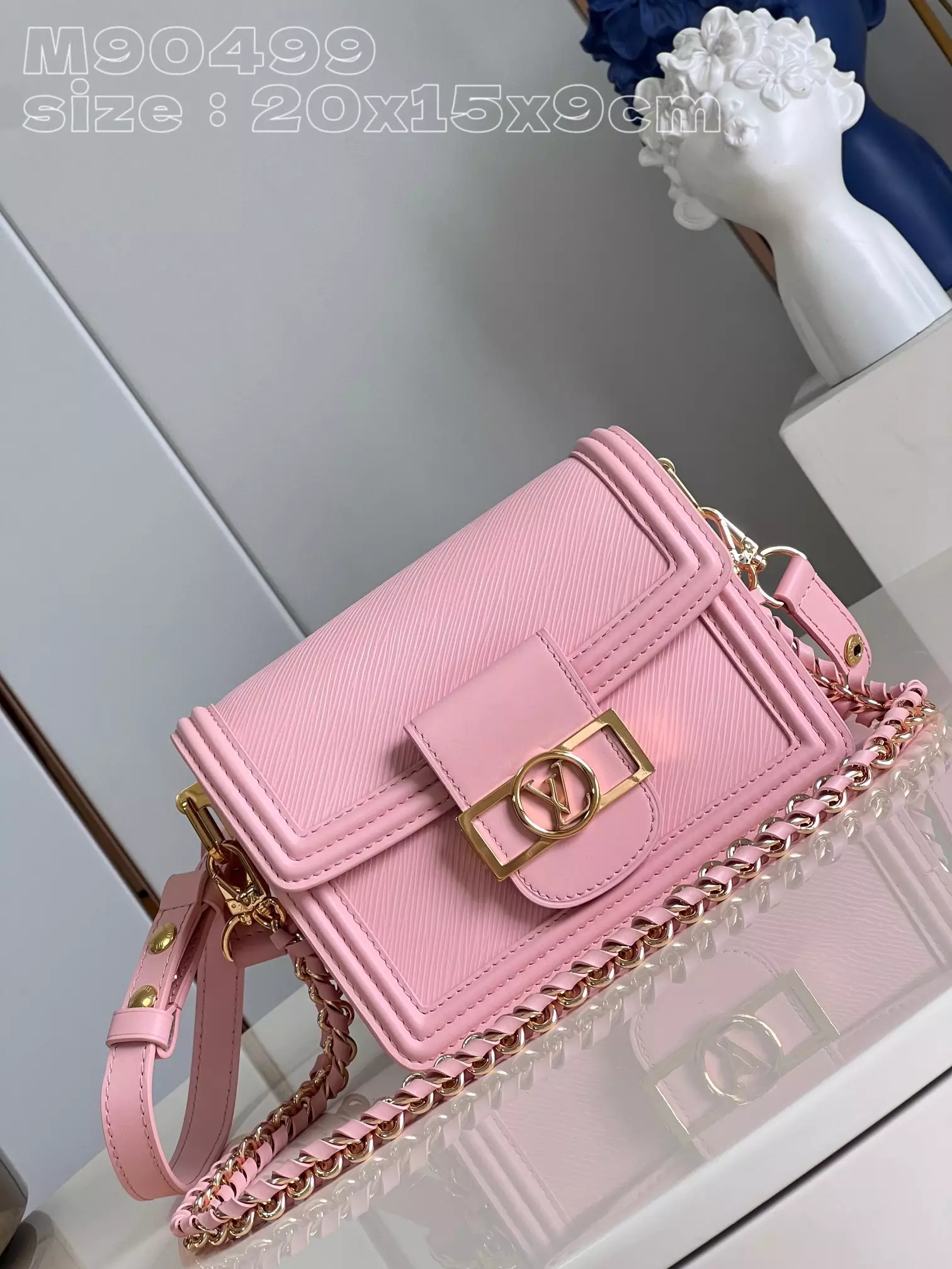 Louis Vuitton Mini Dauphine Pink - Repbags.is - Image 3