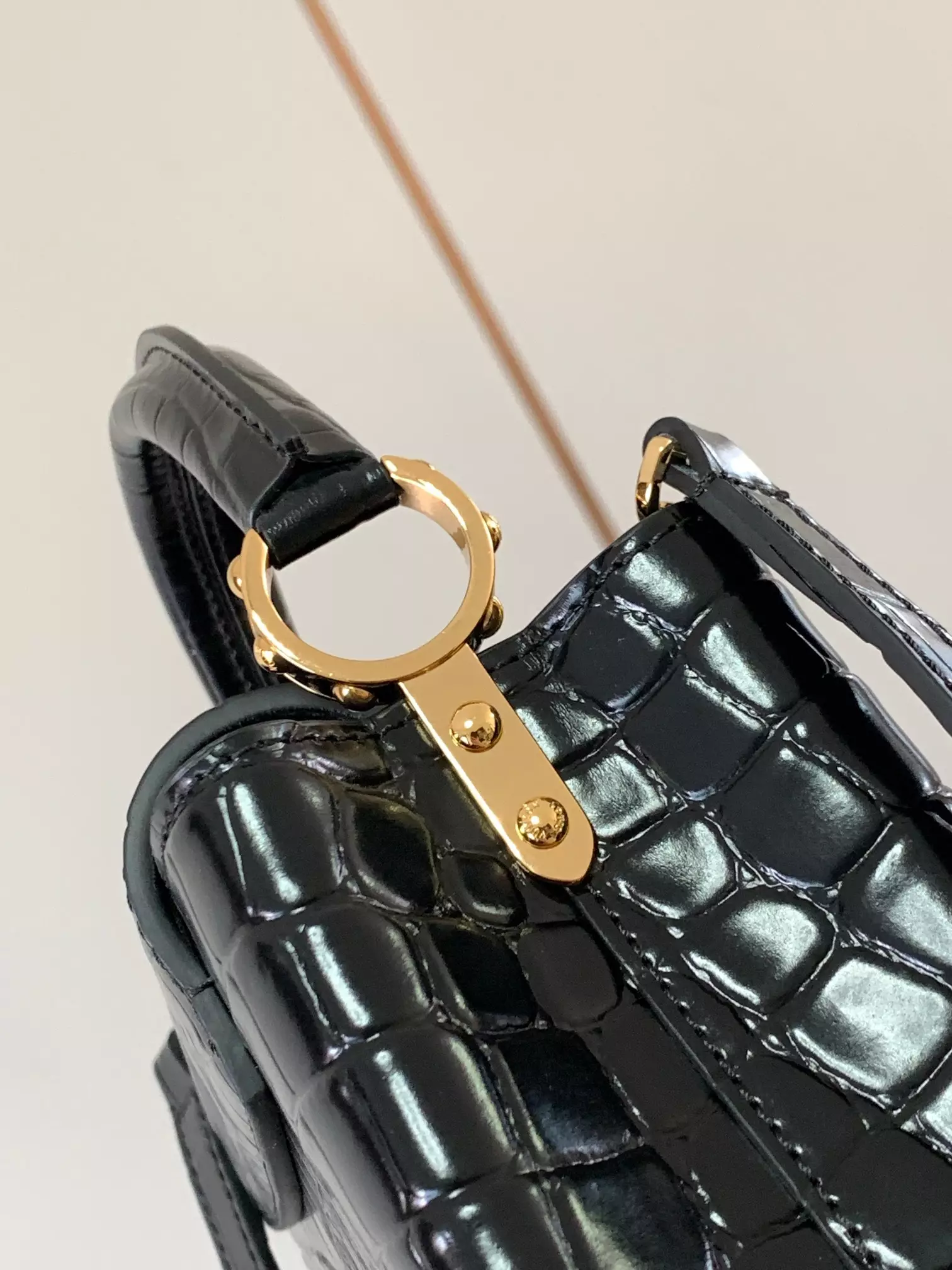 LV Capucines Mini Crocodilien Mat in Black - Repbags.is - Image 7
