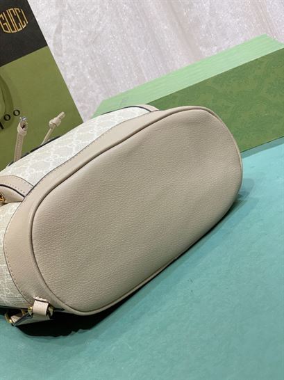 Backpack with Interlocking G Beige and white - GB070 - Image 6