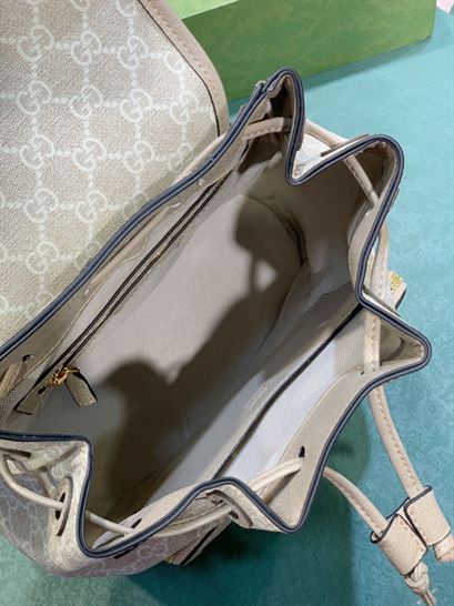 Backpack with Interlocking G Beige and white - GB070 - Image 10