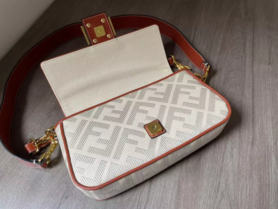 Baguette Natural Straw Bag with FF Embroidery - Repbags.ru - Image 7