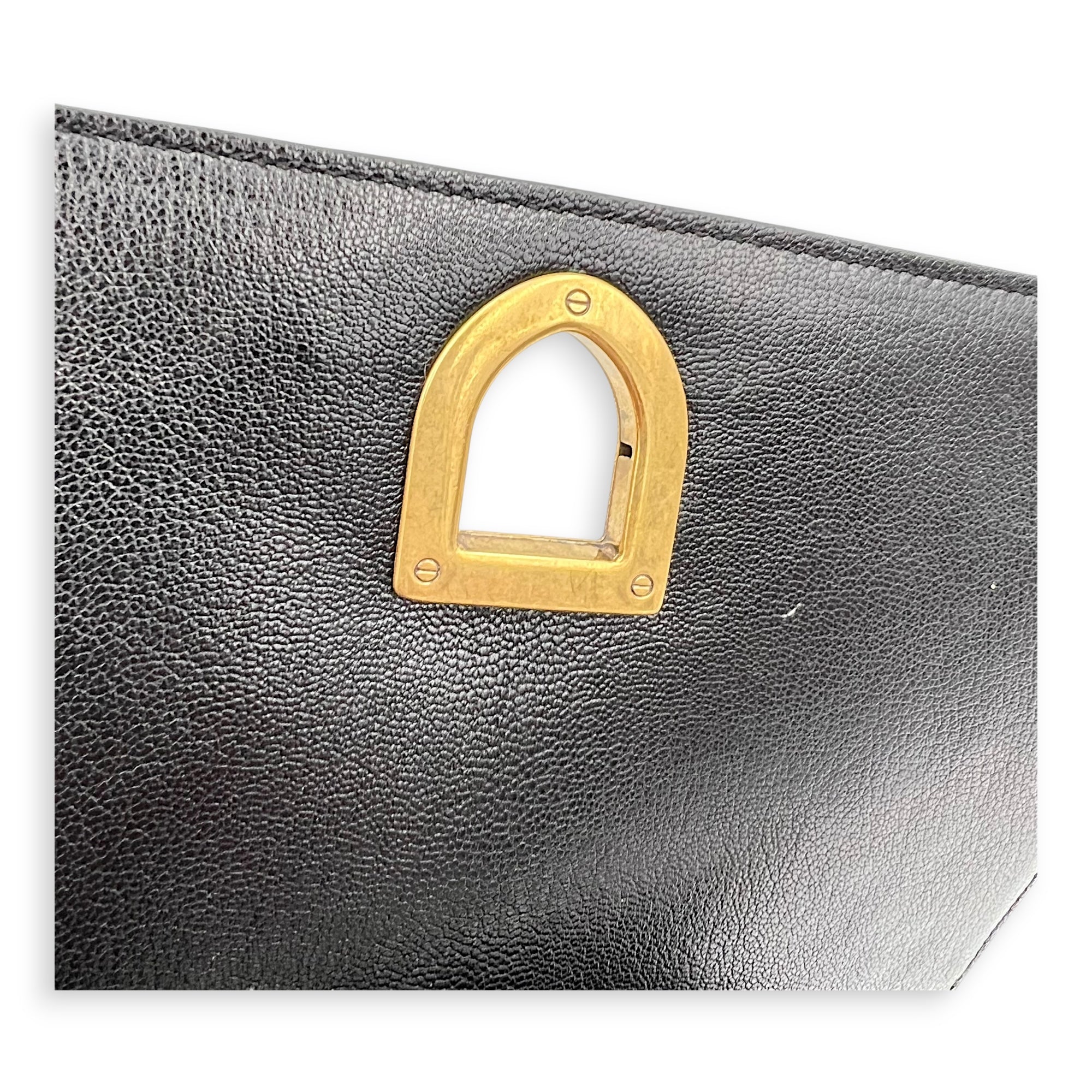 Diorama Shoulder Bag Black in Calfskin, Gold hardware - Image 10