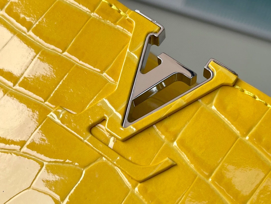 Capucines BB Crocodilien Brillant Bag - Image 5