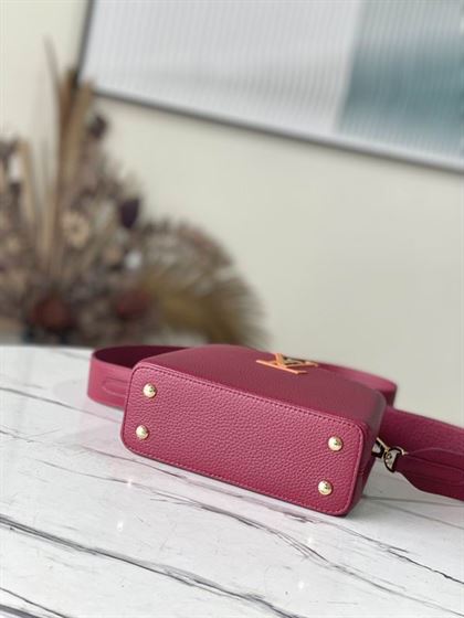 Capucines Mini handbag Griotte Red Honey - LB038 - Image 6