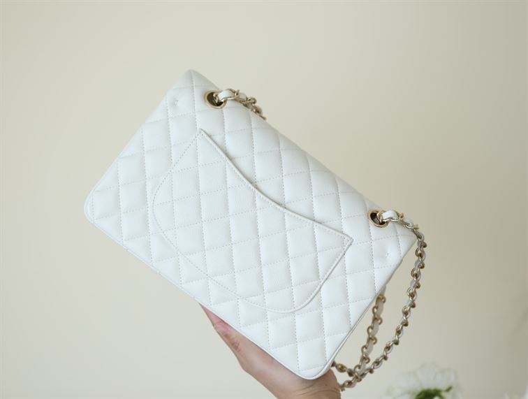 Chanel Classic Quilted Medium Double Flap Ivory - Image 4