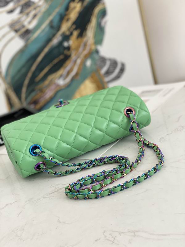 Chanel Medium Green Quilted Lambskin - Image 6