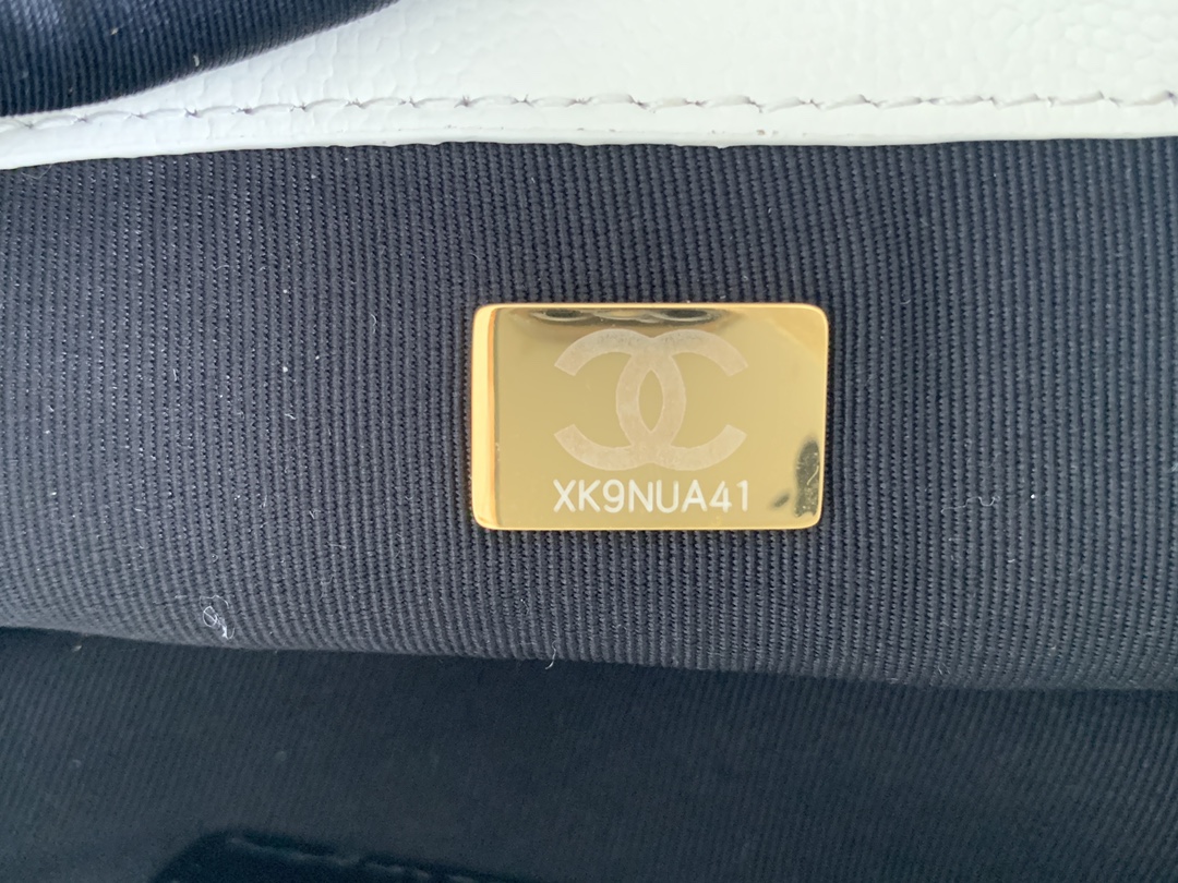 Chanel Mini Flap Bag White Shiny Calfskin - Image 6