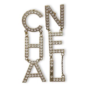 Gold Earrings in Chanel, Light Gold hardware