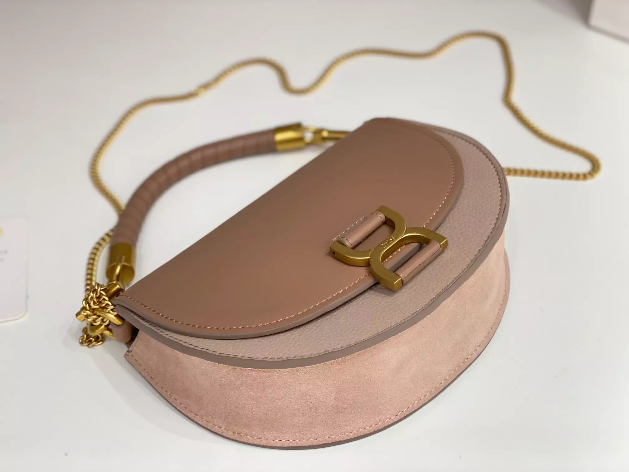 Chloé Marcie Chain Flap Bag in Woodrose - Repbags.ru - Image 4