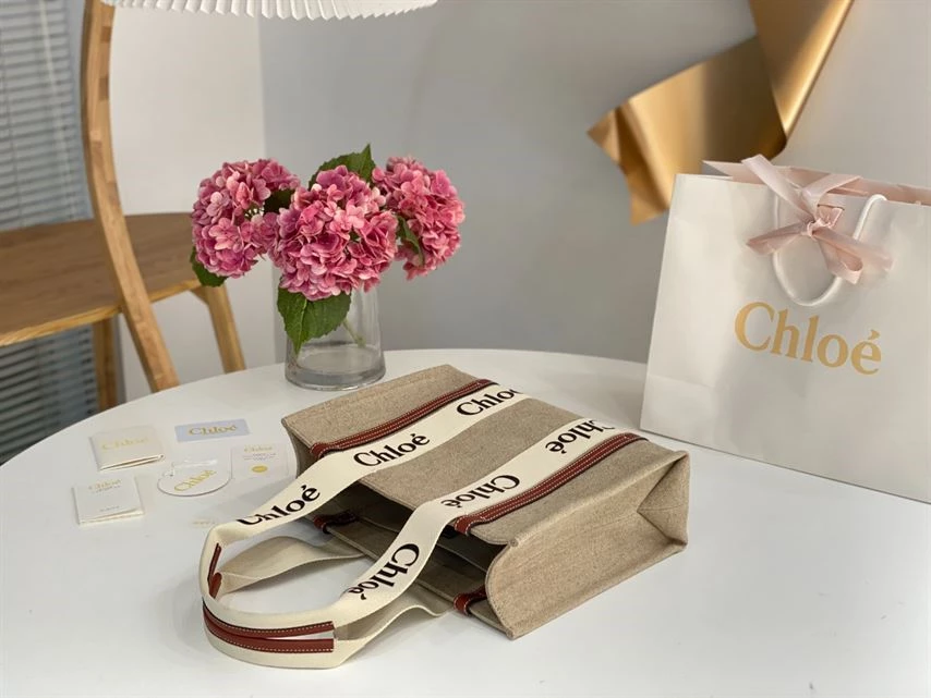 Chloé Medium Woody Tote Bag - MB007 - Image 9