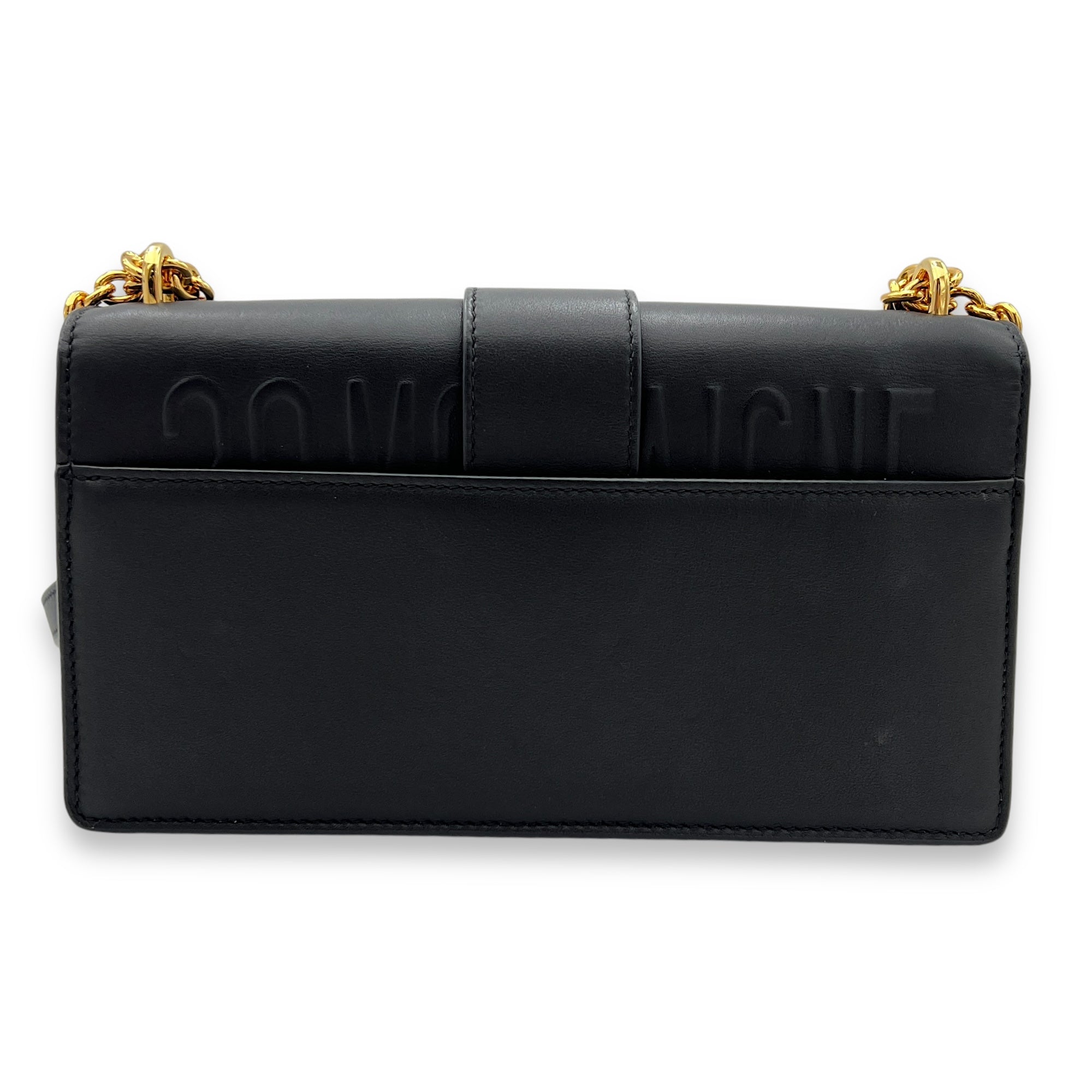 30 Montaigne East West Black Crossbody Bag in Calfskin, Gold hardware - Image 3