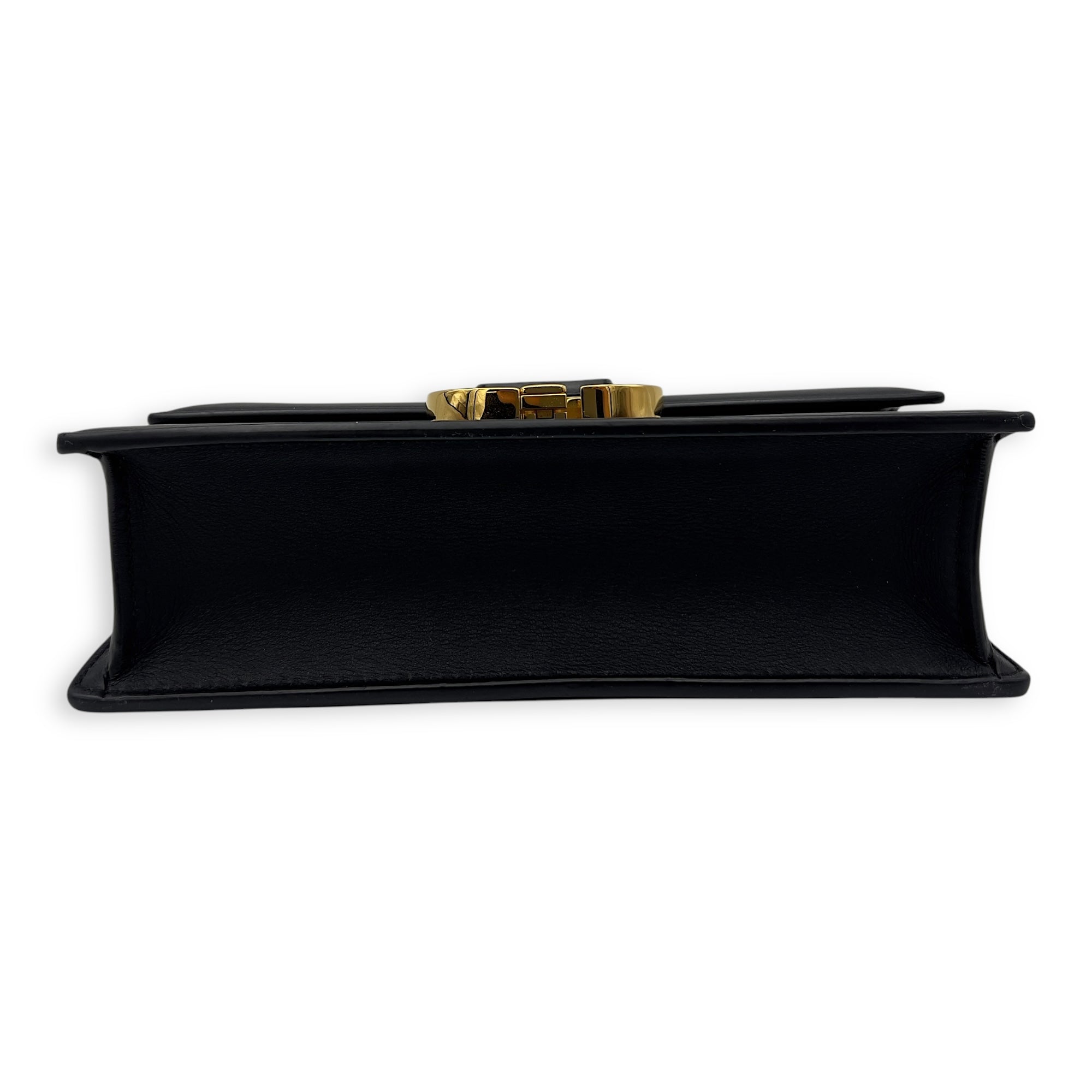 Montaigne Shoulder Bag Black in Calfskin, Gold hardware - Image 6