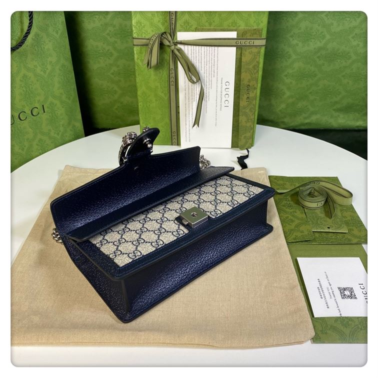 Dionysus GG small shoulder bag Beige and blue - Image 10