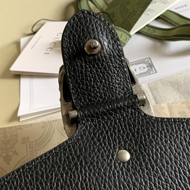 Dionysus small shoulder bag Black leather - Image 11