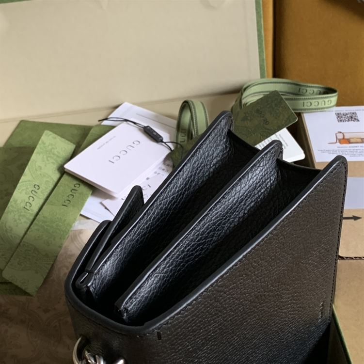 Dionysus small shoulder bag Black leather - Image 6