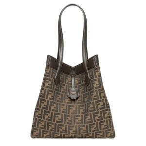 Fendi Origami Large Brown FF Jacquard Fabric Bag - Repbags.ru