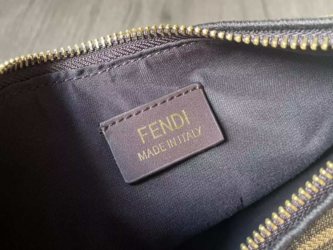 Fendigraphy Mini Brown FF Jacquard Fabric Bag - Repbags.ru - Image 9