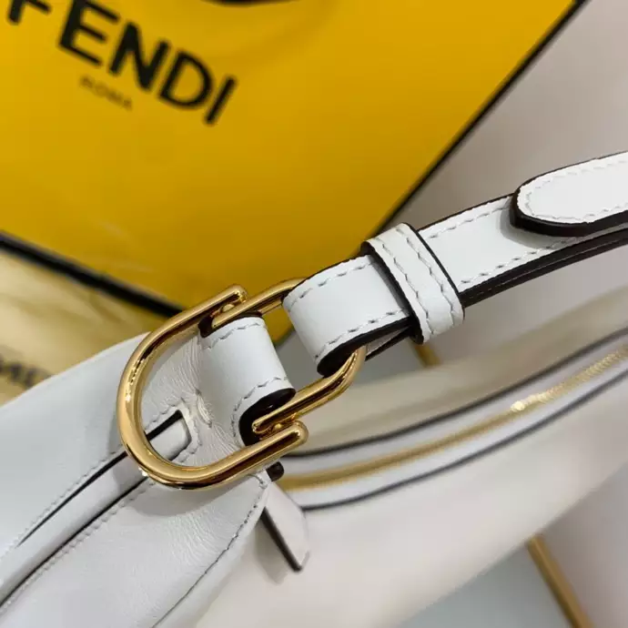 Fendigraphy Small White Leather Bag - Repbags.ru - Image 7