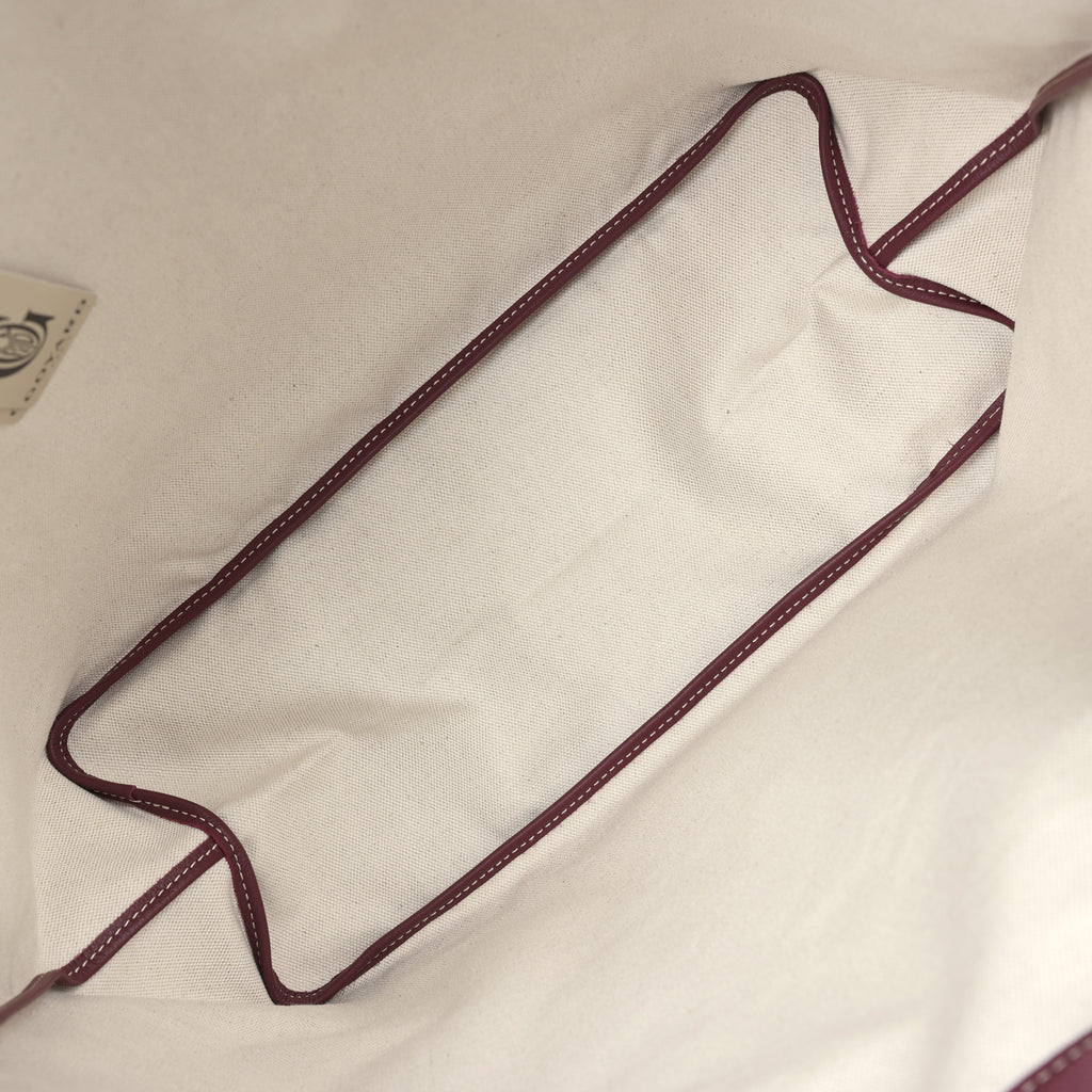 Goyard Goyardine Canvas Burgundy Saint Louis PM Tote Palladium Hardware - Image 9