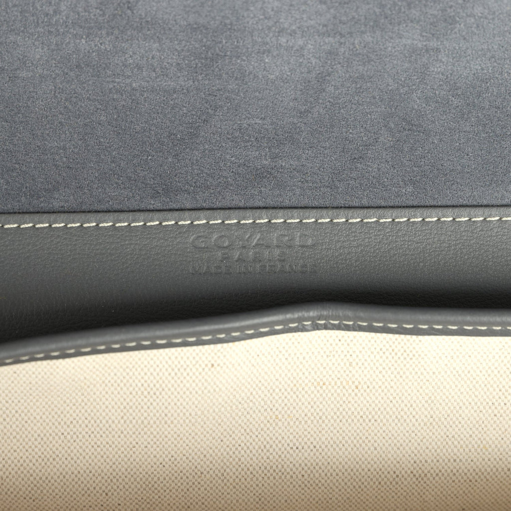 Goyard Coursier Messenger Bag Grey Goyardine Canvas & Chevroches Calfskin Palladium Hardware - Image 11